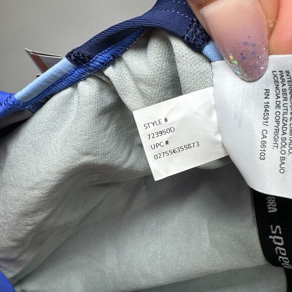 Speedo Womens Size 6 Hyper Blue‎ Racing Cut One-Piece Swimsuit HydroBra UPF 50+ - Picture 8 of 13